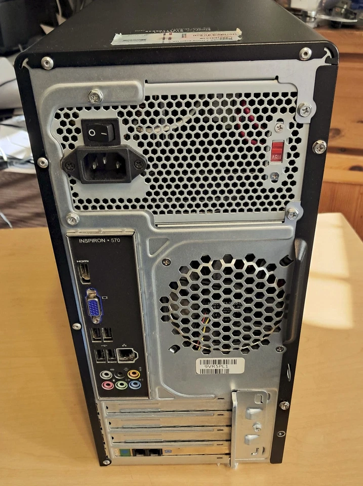 Dell Inspiron 570 Windows 7 AMD Athelon II X4 955 6GB  256 SSD & 250 HD - Image 2 of 4