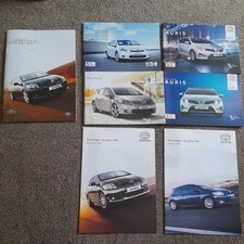 Toyota Auris brochures Job lot (5) plus price lists. See Description. 