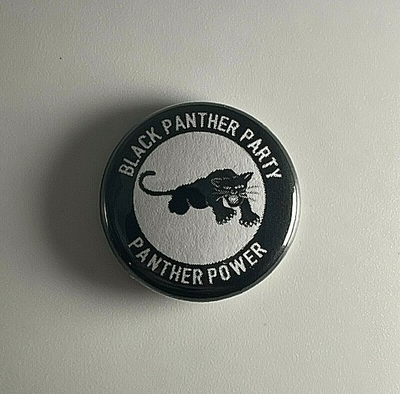 #ad Black Panther Party BPP Huey P. Newton 1” Button B015B Pin Badge $3.99