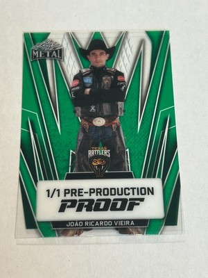 2024 LEAF METAL PBR JOEO RICARDO VIEIRA 1/1 GREEN CLEAR PROOF SSP CS1