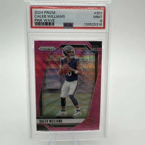 2024 Panini Prizm - Rookies Caleb Williams #301 Pink Wave Prizm (RC)