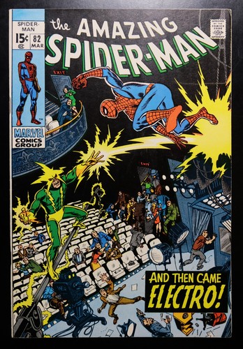 AMAZING SPIDER-MAN #82 VF/NM (9.0) - WHITE PAGES * ELECTRO APPEARANCE !! * - 第 1/4 張圖片