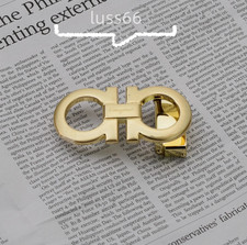 Men Salvatore Ferragamo Classic Alloy Belt Buckle Gold for 34-35mm belt