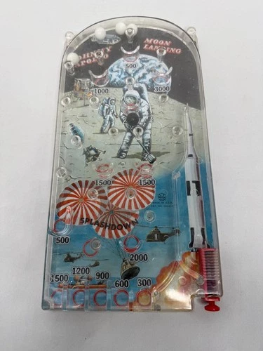 Vintage Marx Johnny Apollo Moon Landing Pinball Game Works