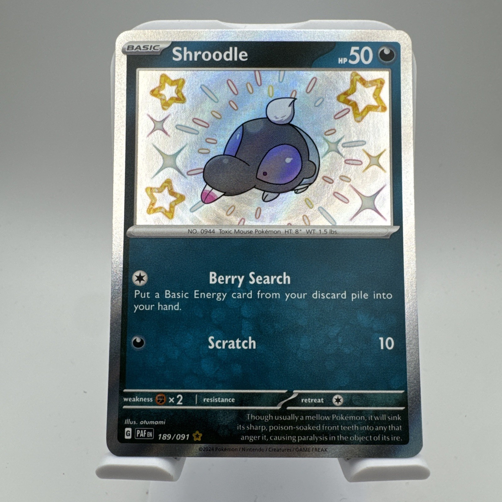 Shroodle 189/091 SV: Paldean Fates Holo