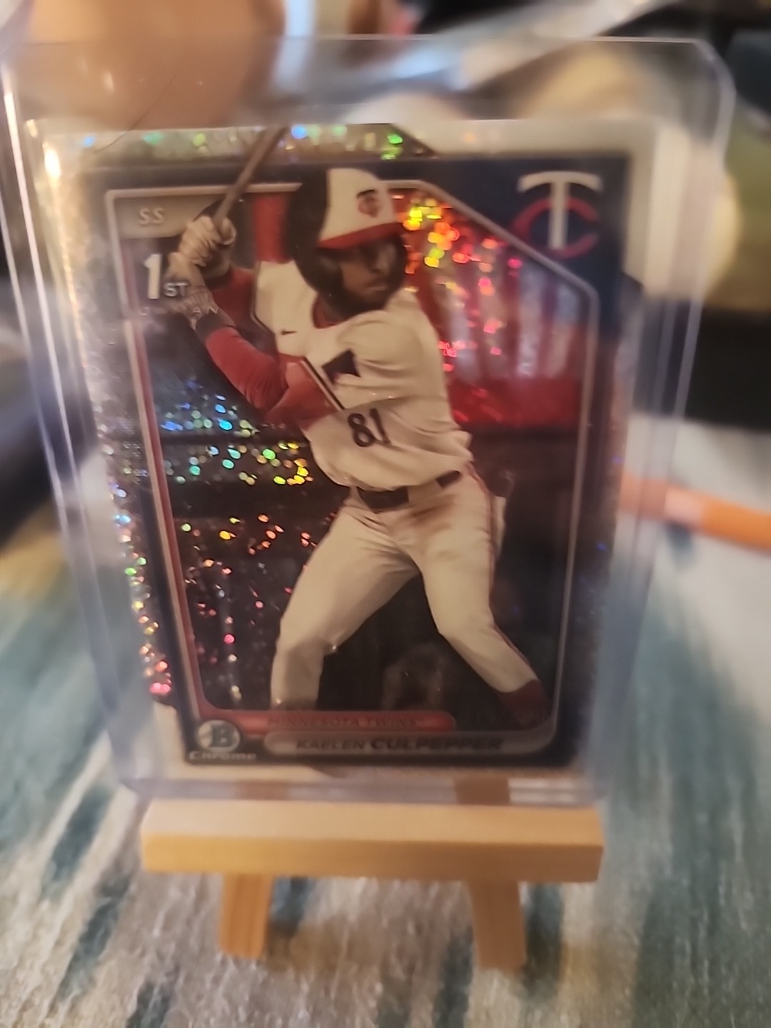 2024 Bowman Draft Kaelen Culpepper 1st Chrome Prospect Sparkle /200 Twins