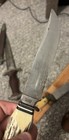 Vintage Solingen Germany Stag Handle Hunting Knife w/ Leather Sheath — photo 2