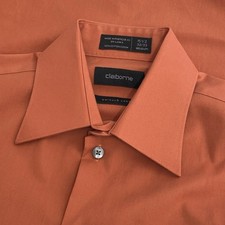 Claiborne Men's 100 Cotton 15 1/2 Neck 32/33 Long Sleeve Button Up Shirt Medium