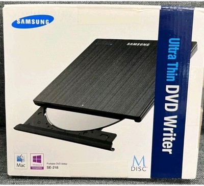 Samsung Portable External DVD Writer Model SE-218 w/ Cable Tested (Used)