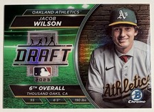 2023 Bowman Draft Night Jacob Wilson #BDN-2 Green Refractor /99 (RC)