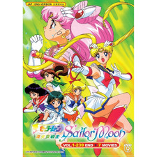Sailor Moon Complete Set Sea 1-6 vol.1-239 End  7 Movie ANIME DVD English Dub