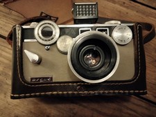 VINTAGE 1960s ARGUS C3 MATCHMATIC w/ CASE  FLASH attachment