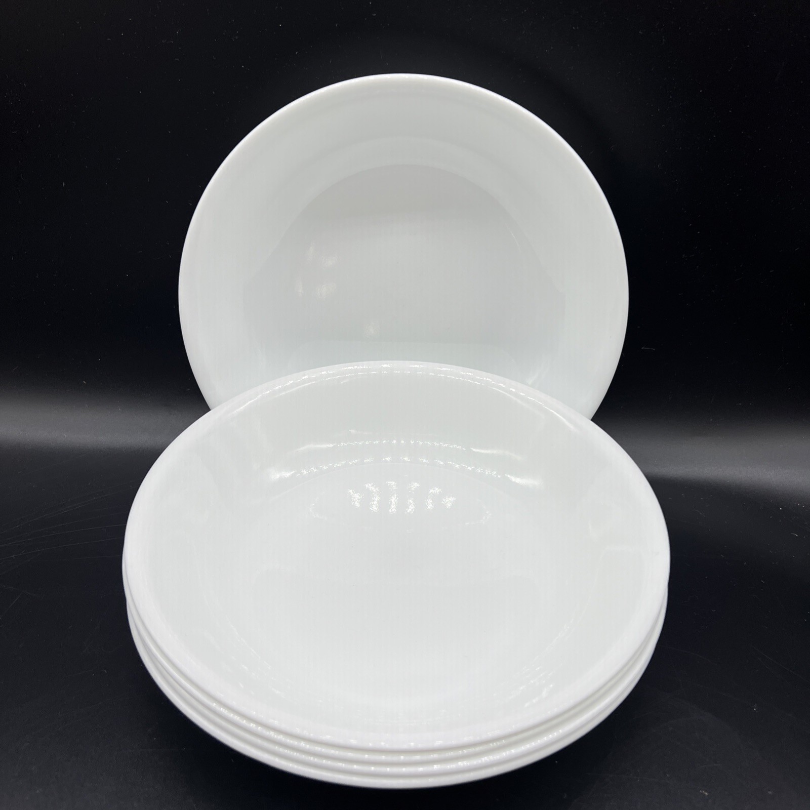 Set of 5 Solid White Corelle by Corning USA Soup Salad  Bowl 7” VGC