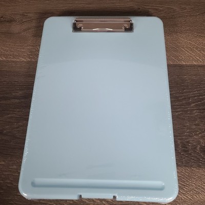 New Unbranded Heavy Duty Clipboard With Storage Large Capacity Clip Light Blue