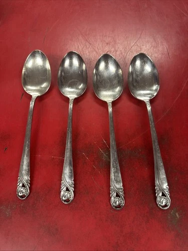 4 International Sterling Silver 8.5" Spring Glory Serving Spoon 251.94 Grams