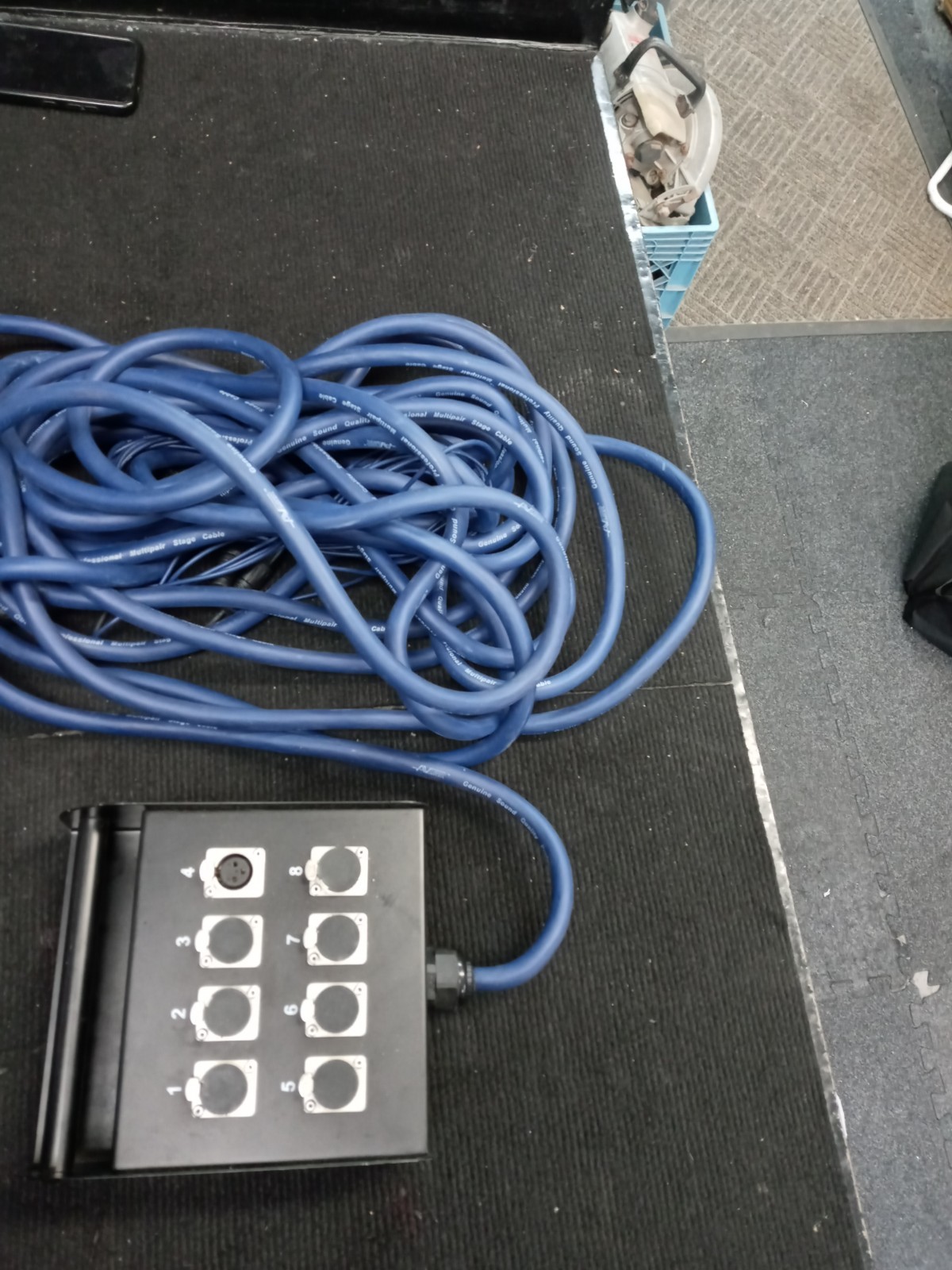 AV LINK 50 Foot 8-channel Flat XLR Snake and Stage Box | eBay
