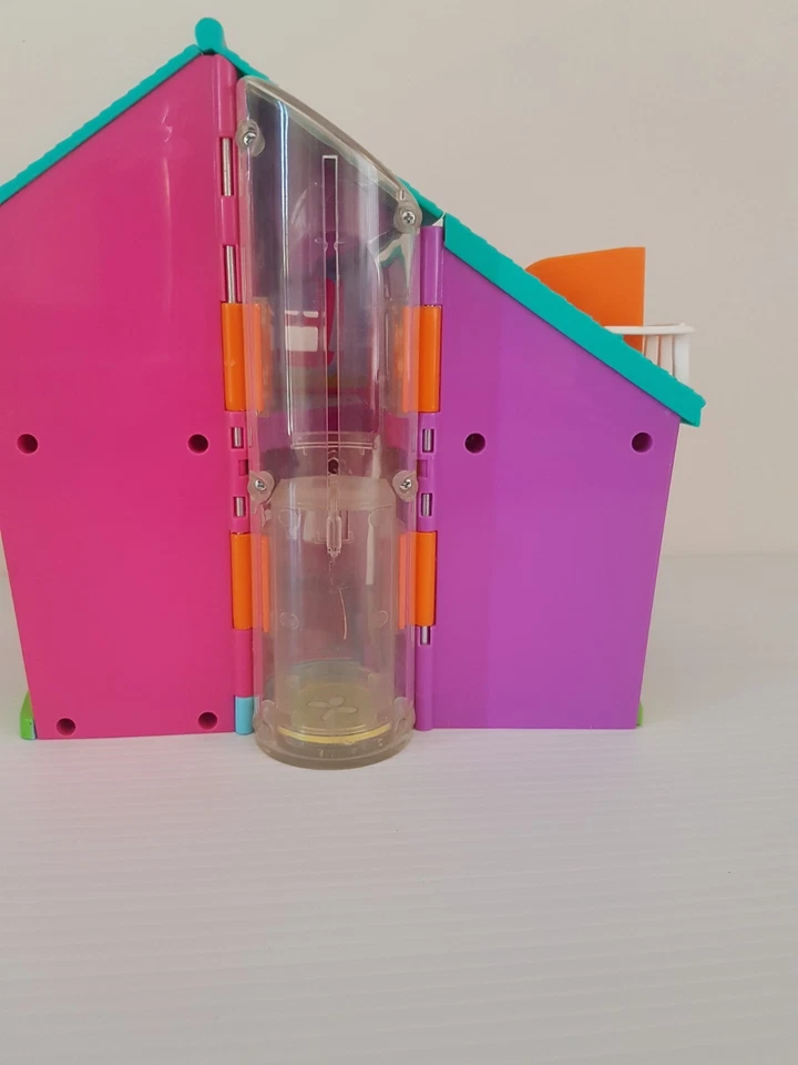 Vintage Pollyville Polly Pocket Magnetic Play Set Elevator Bath Carry Case - Image 3 of 4