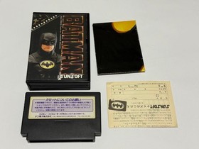 [FC] Batman Famicom software SUNSOFT Complete item with valuable postcard Good