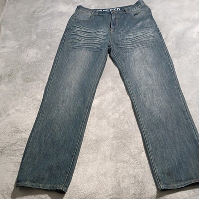 Ecko Unlimited Altered To 34x32 Relaxed Dark Demin Jeans Hip Hop Skater Y2K