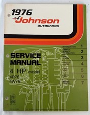 JOHNSON OMC 1976 OUTBOARDS SERVICE MANUAL 4HP