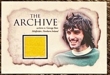 Maglia 2024 Futera Unica George Best The Archive Game Worn 8/10 #AR03 Inghilterra