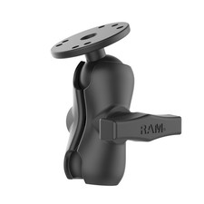 RAM-103U-B RAM Double Socket Arm with Round Ball Plate -...
