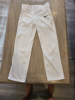 Nike Dri-Fit Men's Baseball/Softball Pants White with black swoop