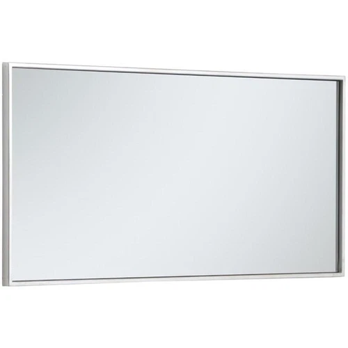 Elegant Decor Eternity 36" x 18" Contemporary Metal Frame Mirror in Silver - Picture 5 of 12