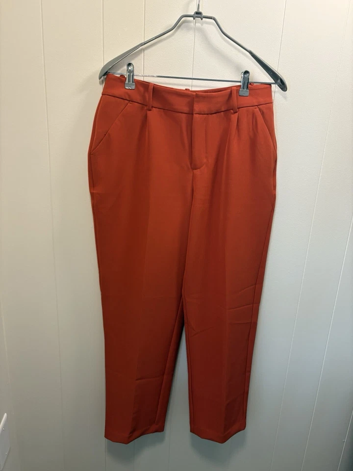 A New Day Pantalones Naranja Quemado Pierna Ancha Pantalones Cortos Talla 10 Carrera Otoño D4 Foto 3 de 4