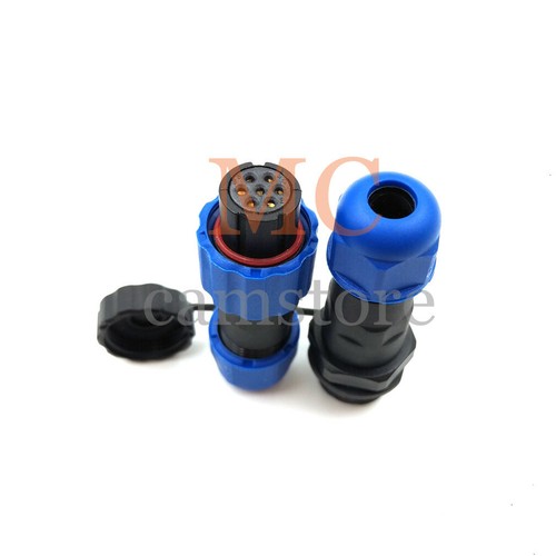 SD13 7Pin IP67 Waterproof Aviation Docking Connector,Panel Mount Connector Plug - Picture 5 of 7