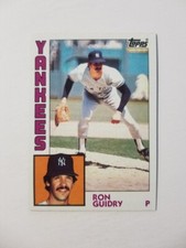 RON GUIDRY 1984 TOPPS BASEBALL CARD #110 NEW YORK YANKEES