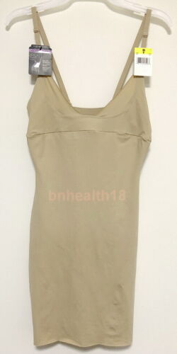 Maidenform Wear Your Own Bra Open Bust Shapewear Body Shaper Slip Beige Sz M NWT