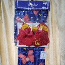 Sailor Moon Yukata Obi Japanese KIMONO Cotton NAVY NEW Japan Best Deal
