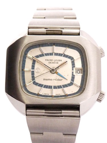 Favre Leuba / Jaeger-LeCoultre MEMO RAIDER alarm and date wristwatch - Picture 2 of 13