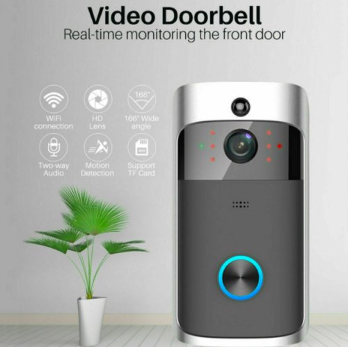 New Wireless WiFi Smart Phone Video Doorbell Security Intercom Camera Ring Chime - Afbeelding 1 van 8