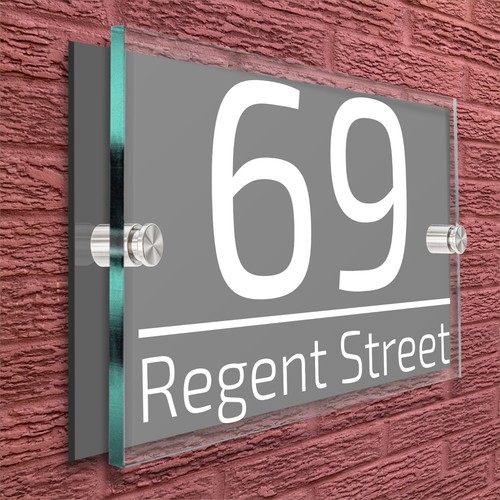 Personalised House Sign Door Number Plaque Custom Door Sign Name Plate Plaques - Picture 57 of 70