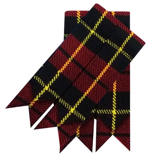 New Scottish Kilt Hose Sock Flashes Garter Pointed Various Tartans Highland Wear - Picture 34 of 49