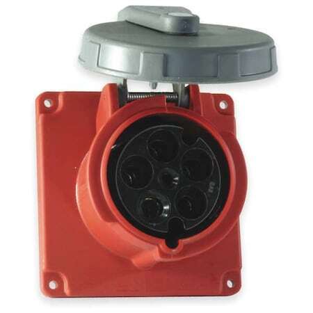Hubbell Wiring Device-Kellems Hbl5100r7w Watertight Pin & Sleeve Receptacle,