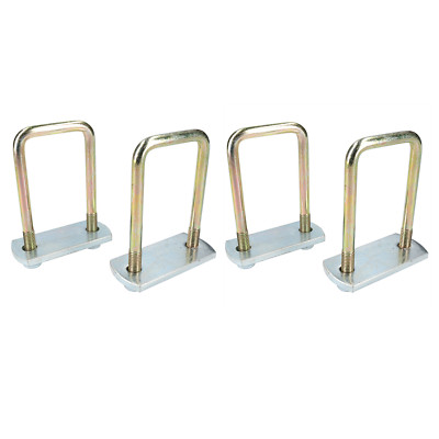4 Stück M10 50mm x 100mm U-Bolzen N-Bolzen mit Platten & Muttern HOCH ZUGFEST