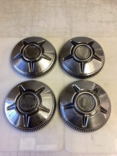(4) 1970-74 Mustang, Maverick stainless hubcaps , D0DA-1130-A, Econoline Van - Picture 3 of 18