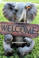Estatua de elefante grande elefante estatua de bienvenida estatuilla de elefante