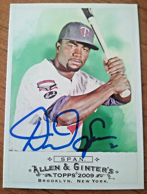 Denard Span - 2009 Topps Allen Ginter Signed Autograph Auto Card #159 (Twins)
