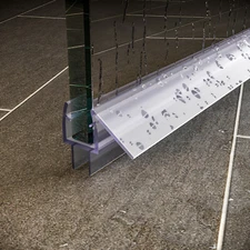 2 Pack SUNNY SHOWER Showe Door Bottom Seal Sweep Strip 36 in. L for 3/8 in Glass