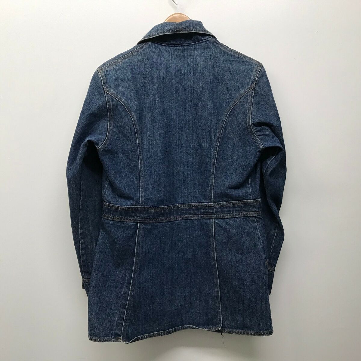 Vintage Levis Long Denim Jacket / Orange Tab Work Hippie Vintage Levis Long Denim Jacket / Orange Tab Work Hippie