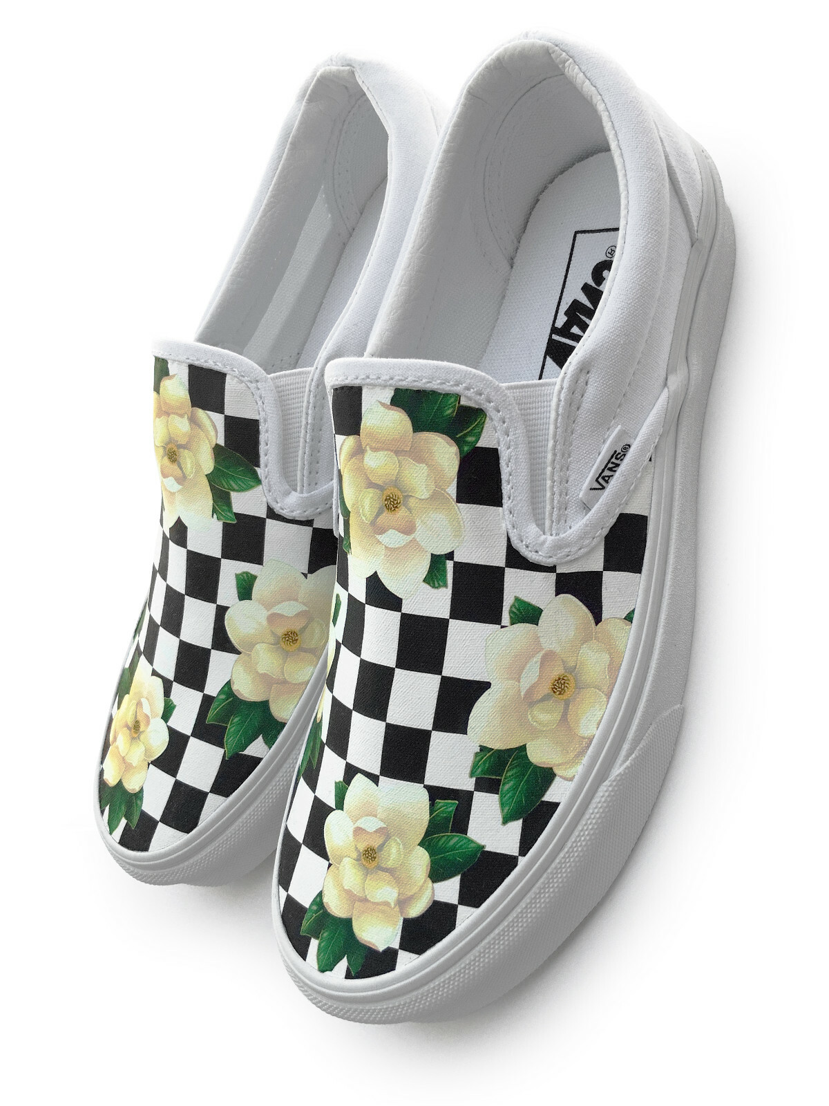 SAOLA Scarpe slip on furgoni a scacchiera Magnolia Scarpe di marca