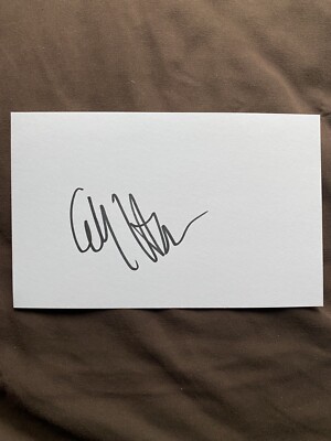 Gaby Hoffmann Genuine Autograph, Signed In Person, 8x5 White Card.