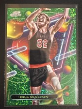 2023-24 Topps Cosmic Chrome Bill Walton Green Space Dust Refractor /75 Portland