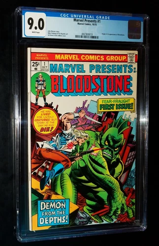 CGC MARVEL PRESENTS: BLOODSTONE #1 1975 Marvel Comics CGC 9.0 VF/NM