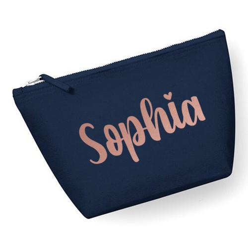 Personalised Make Up Bag Any Name Gift for Her Christmas Present Stocking Filler - Picture 2 of 6