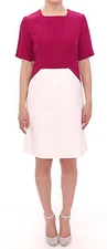 COTE Dress White Pink Mini Above Knee Sheath Straight IT40 / US6 / S RRP $600 